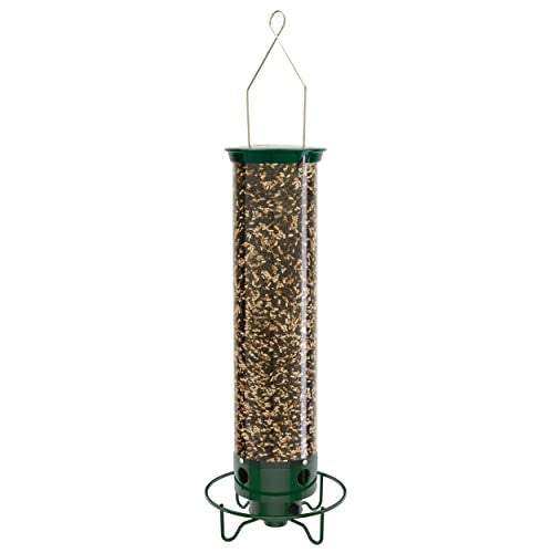 Droll Yankees YF-M Yankee Flipper Squirrel-Proof Bird Feeder, 17.25", Green