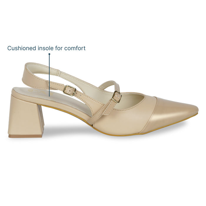 Dual Nude Mary Jane Heels