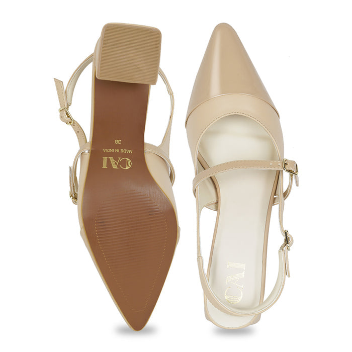 Dual Nude Mary Jane Heels