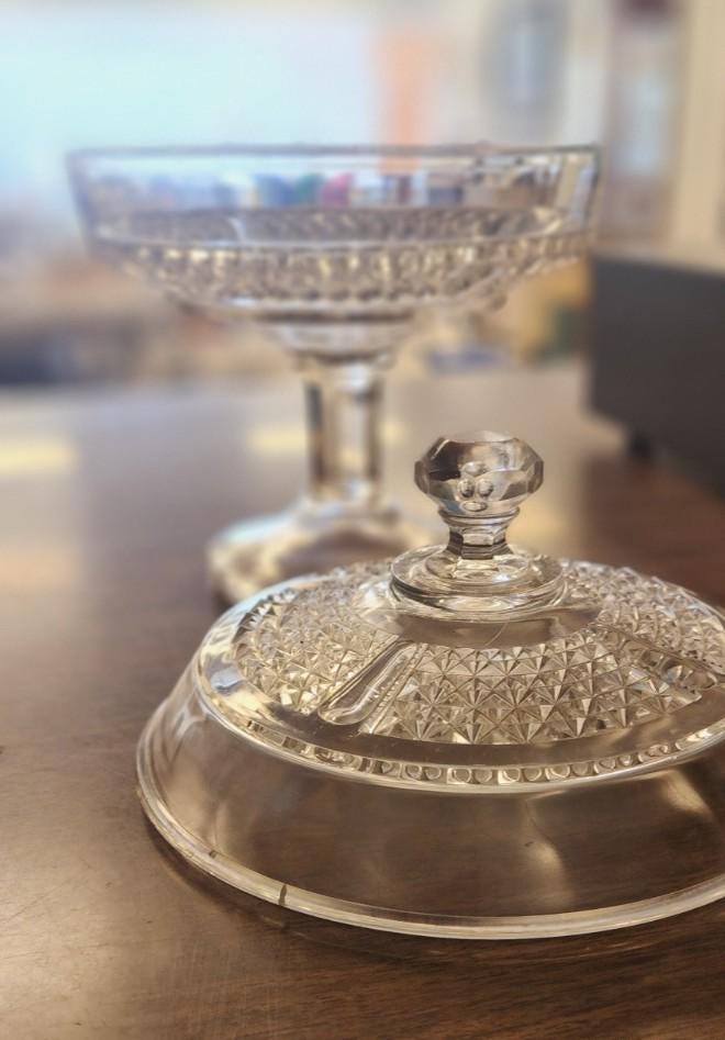 EAPG Compote With Lid