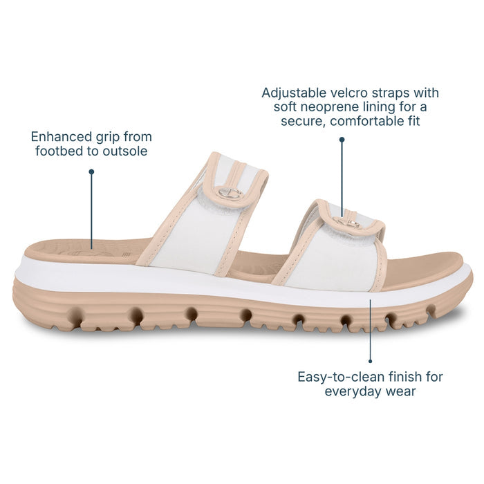 EaseGlide Beige Slides