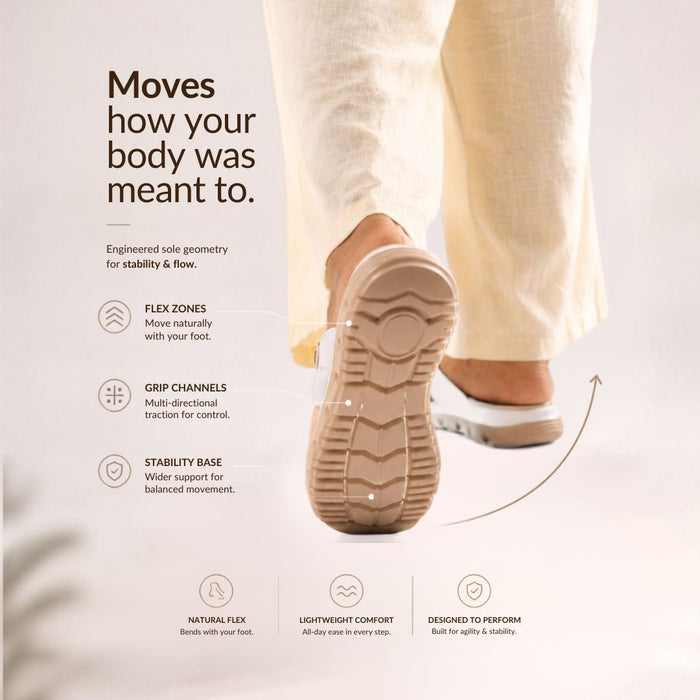 EaseGlide Beige Slides