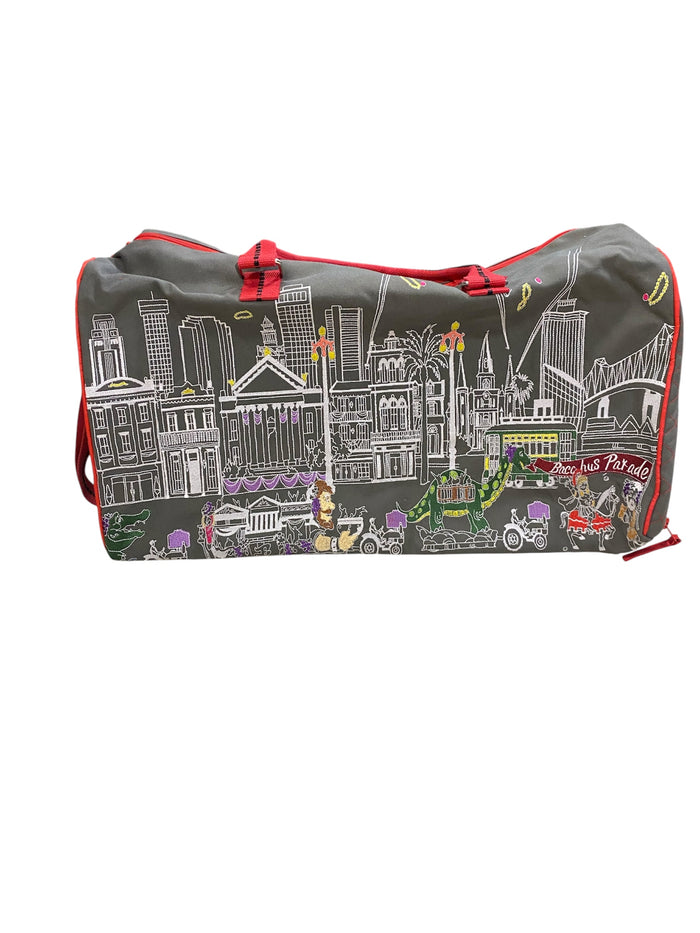 Embroidered Duffel Bag