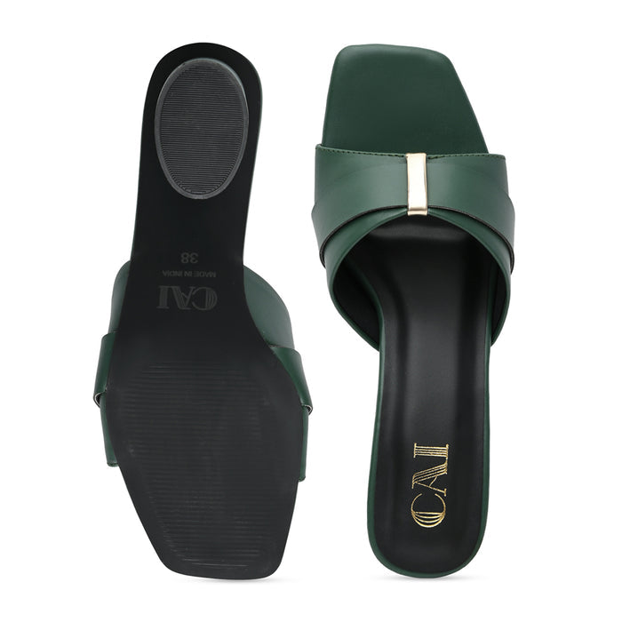 Emerald Green Strapped Heels