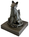 Emsco Group 92530 Lightweight Smiling Dragon Garden Statue, 21", Bronze