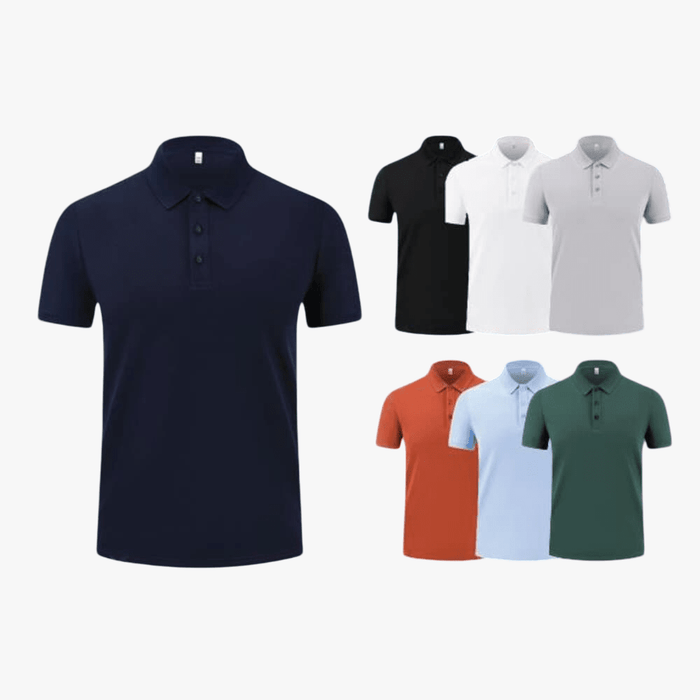 Everest 100% Polyester Short Sleeve Golfer Light Blue Everest