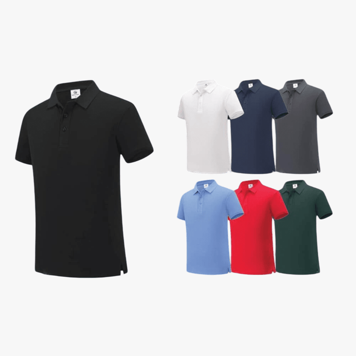 Everest 230 100% Cotton Short Sleeve Golfer Iron Grey Everest