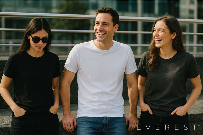 Everest Premium 310G 100% Cotton Short Sleeve Tee Grey | Everest