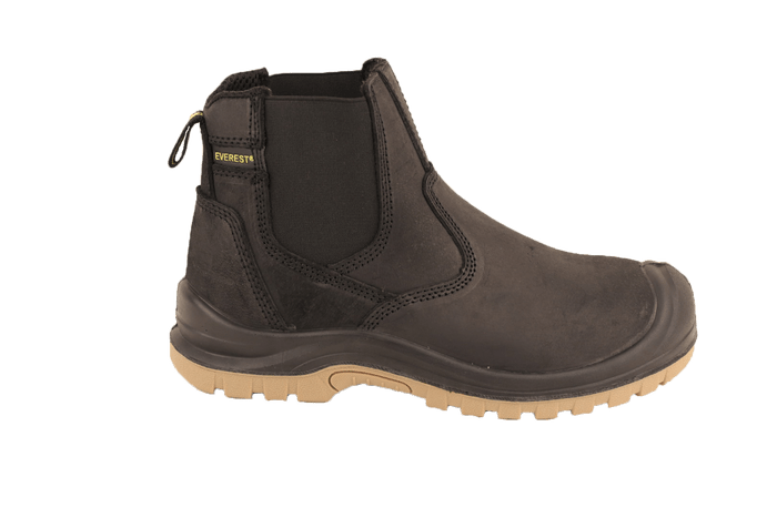 Everest Stc Crazy Horse Leather Steel Toe Boot Black | Everest
