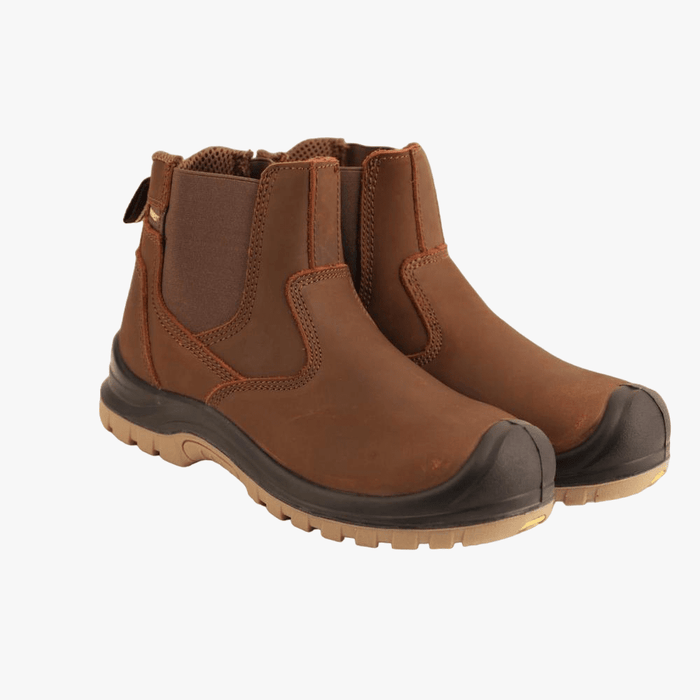 Everest Stc Crazy Horse Leather Steel Toe Boot Brown | Everest