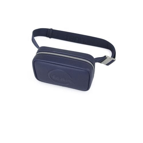 Fenn Pouch Strap Navy Silver Handbag | Fenn