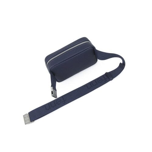 Fenn Pouch Strap Navy Silver Handbag | Fenn