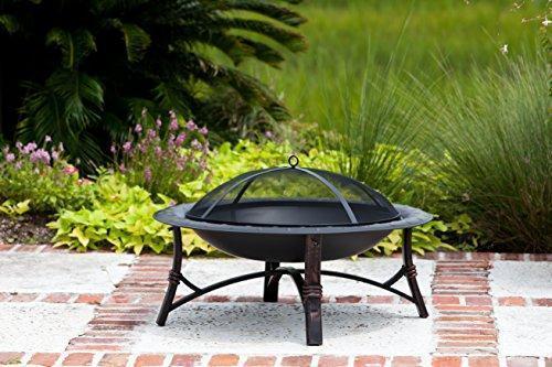 Fire Sense 60857 Roman Fire Pit, Brushed Bronze