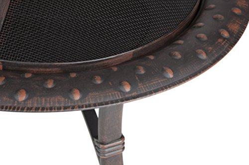 Fire Sense 60857 Roman Fire Pit, Brushed Bronze