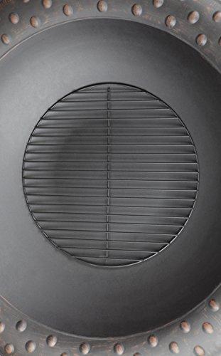 Fire Sense 60857 Roman Fire Pit, Brushed Bronze