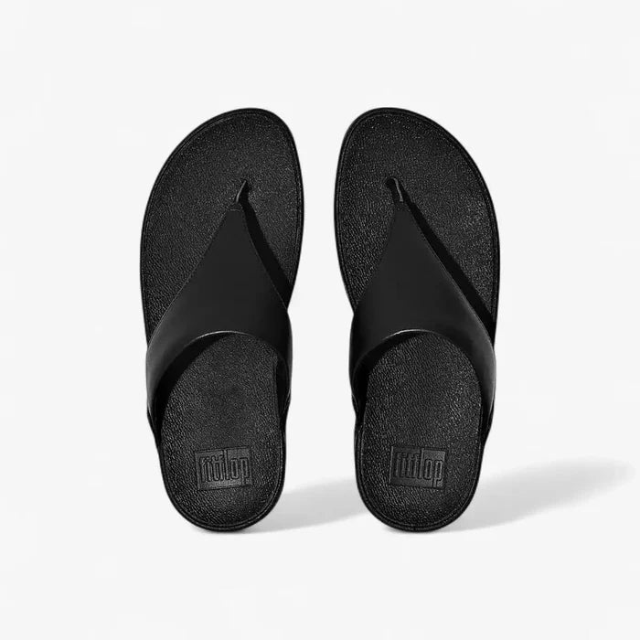 Fit Flop Ladies Lulu Leather Sandals Black | Fit Flop
