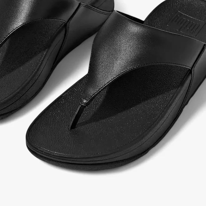 Fit Flop Ladies Lulu Leather Sandals Black | Fit Flop