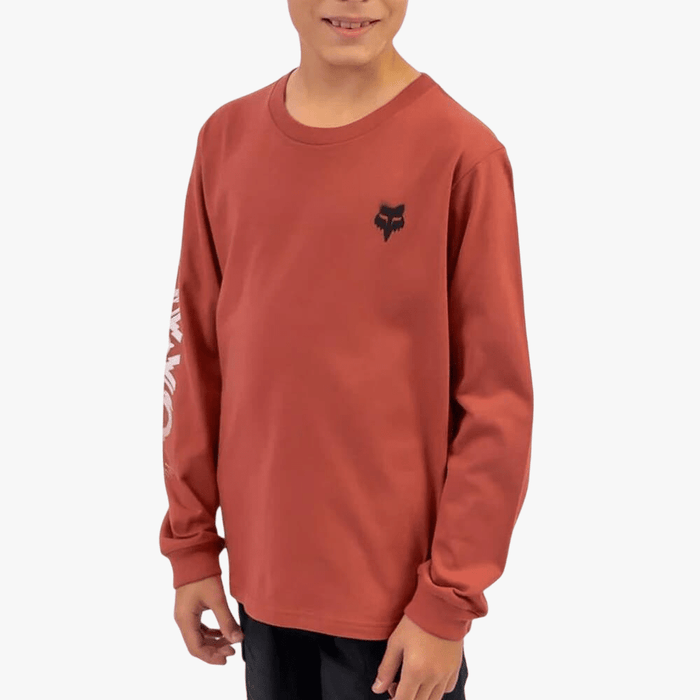 Fox Boys Mixed Energy Short Sleeve Tee Chestnut | Fox