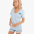 Fox Ladies Fgmnt V Neck Short Sleeve Tee Lilac | Fox