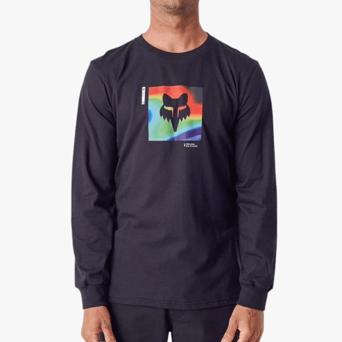 Fox Mens Mri Long Sleeve Tee Black Fox