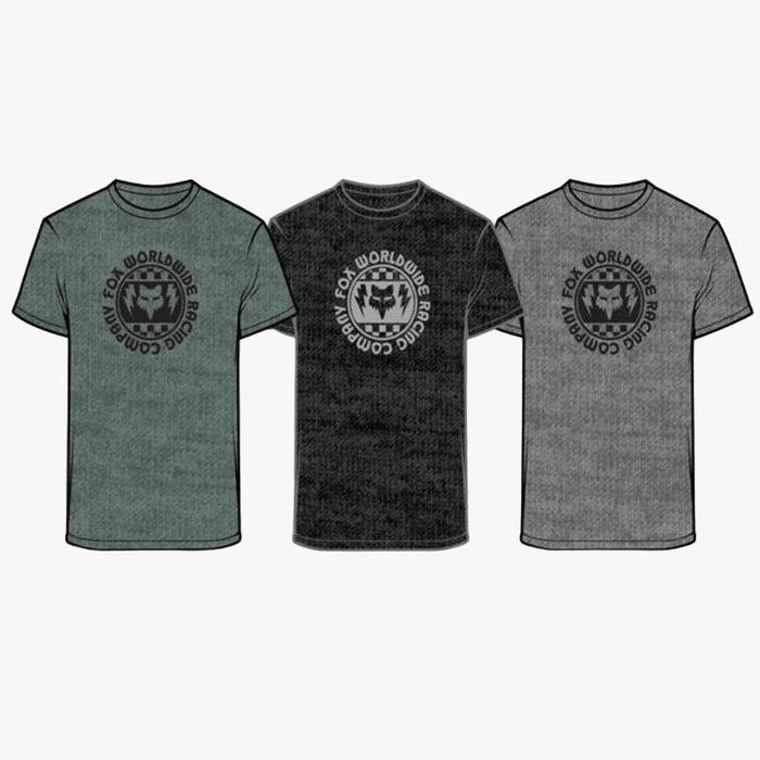 Fox Mens Next Level Short Sleeve Tee Heather Graphite | Fox