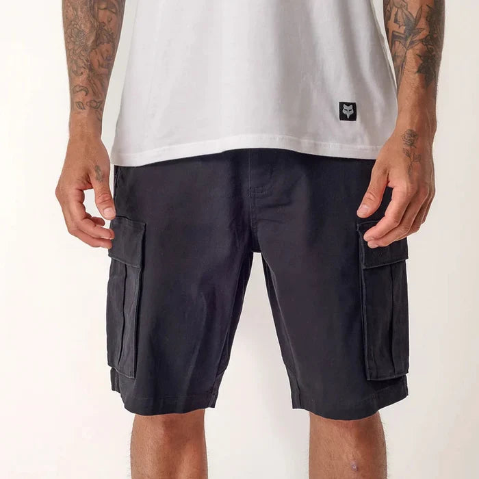 Fox Mens Slambozo 2.0 Cotton Canvas Walkshorts Black | Fox
