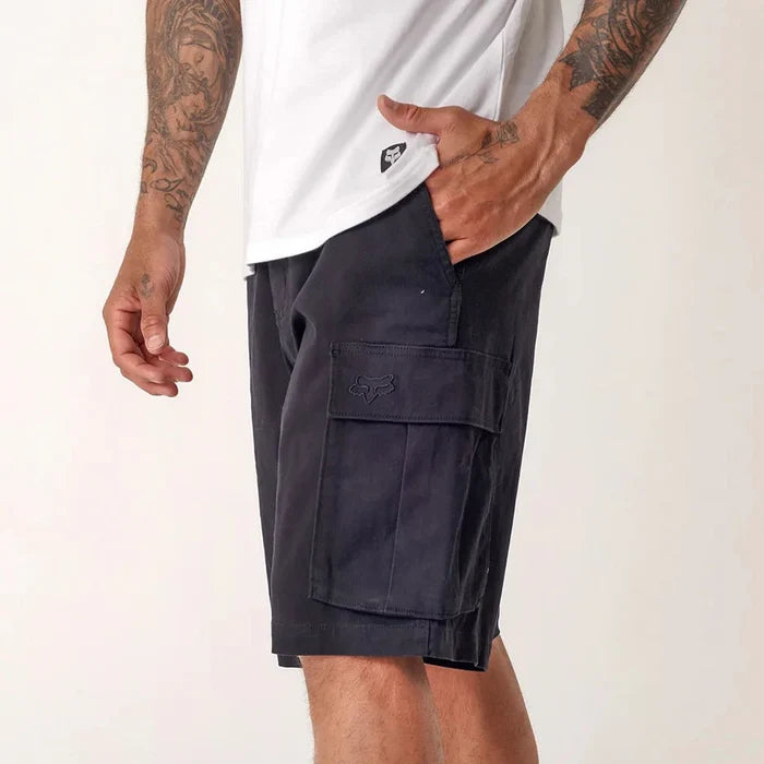 Fox Mens Slambozo 2.0 Cotton Canvas Walkshorts Black | Fox
