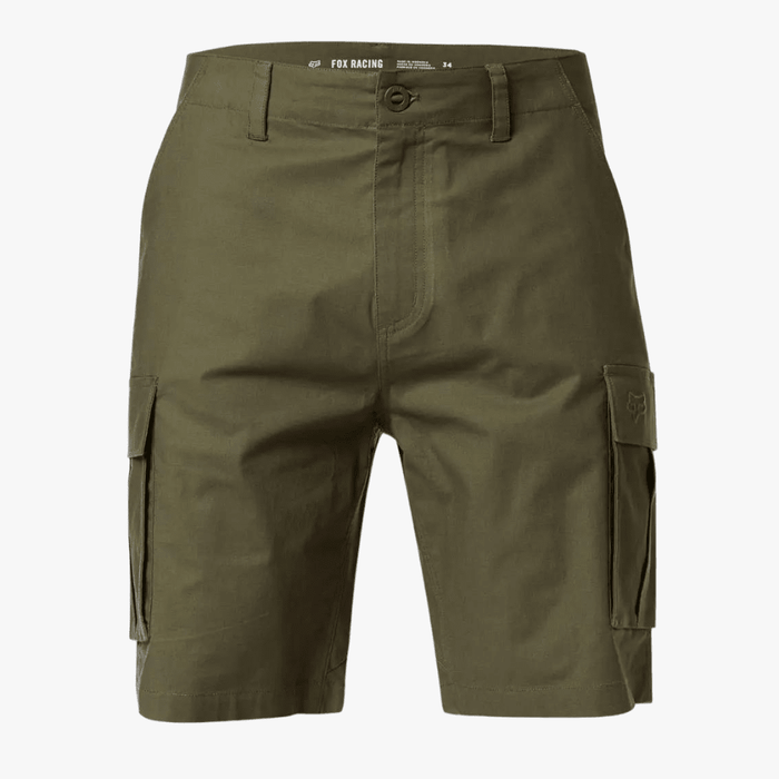 Fox Mens Slambozo 2.0 Cotton Canvas Walkshorts Olive Green Fox