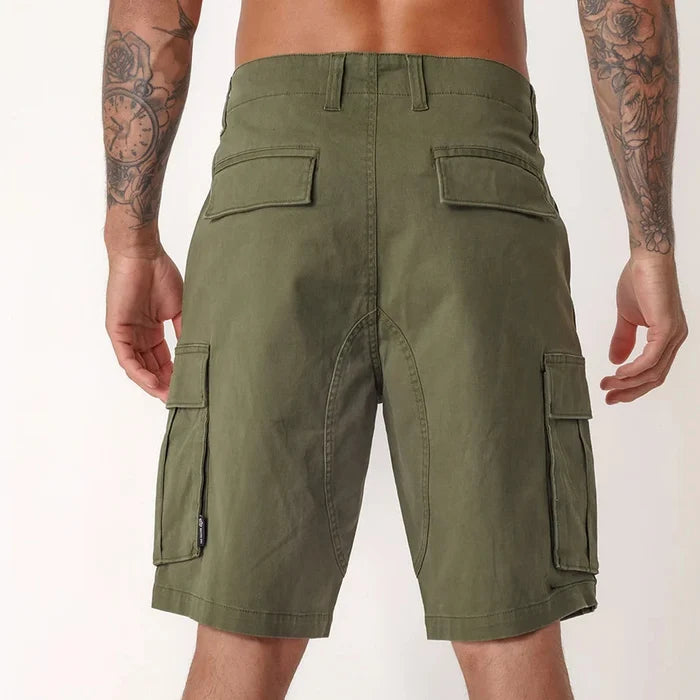 Fox Mens Slambozo 2.0 Cotton Canvas Walkshorts Olive Green | Fox
