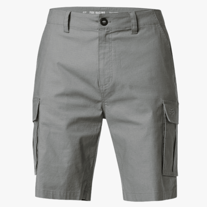 Fox Mens Slambozo 2.0 Cotton Canvas Walkshorts Pewter Fox