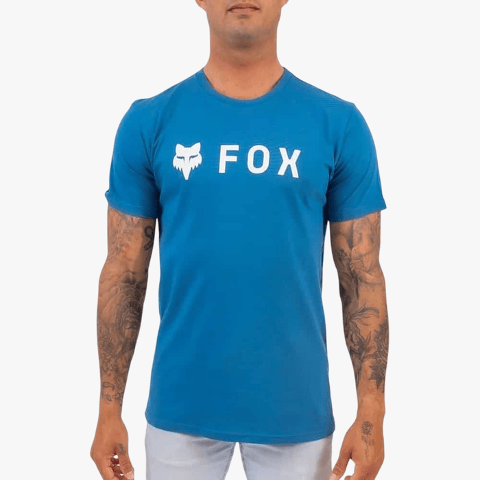 Fox Mens Wordmark Short Sleeve Tee Dark Slate | Fox