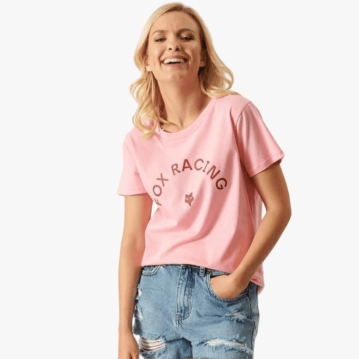 Fox Womens Racing Arch Short Sleeve Tee Flamingo | Fox