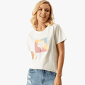 Fox Womens Rainbow Short Sleeve Tee Vintage White | Fox
