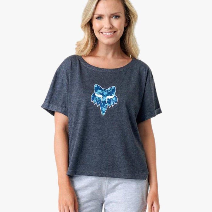 Fox Womens Tie Dye Short Sleeve Tee Black Mel | Fox
