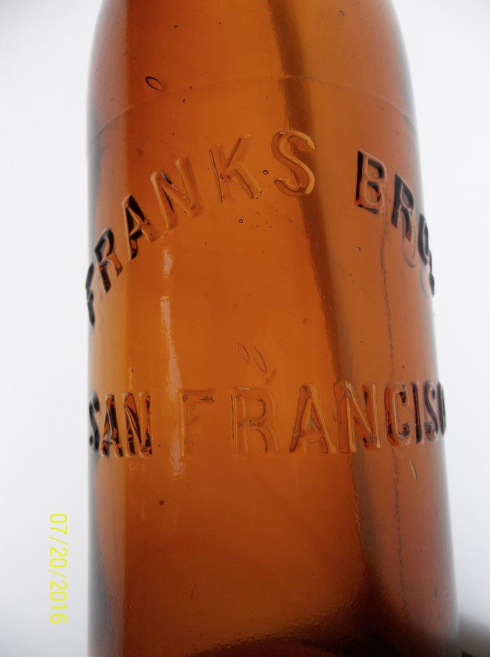 Franks Bros. Beer Bottle from San Francisco