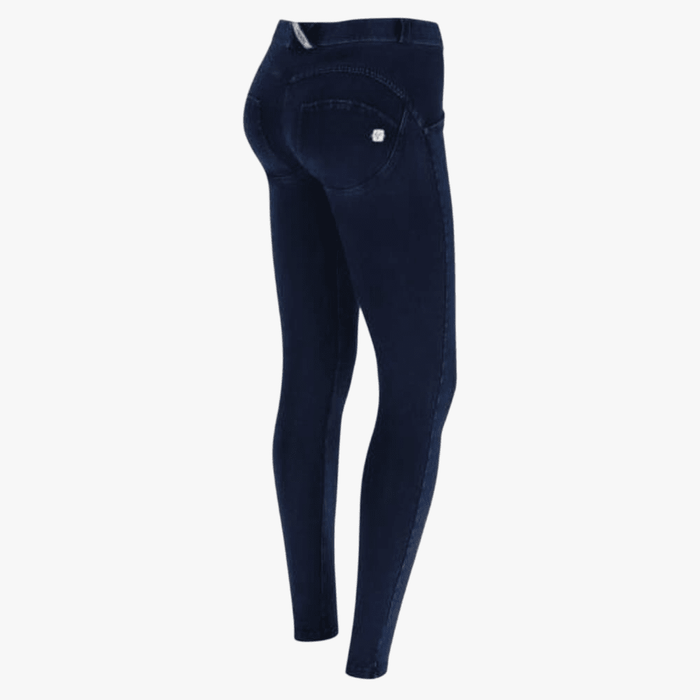 Freddy Womens Dark Blue Blue Stitch Regular Waist Long Length Jean | Freddy
