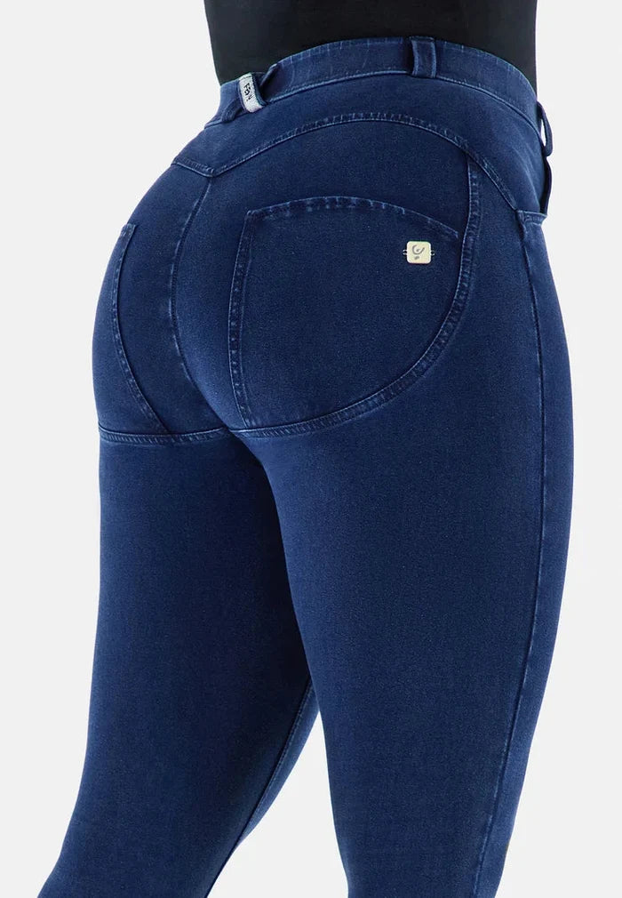 Freddy Womens Dark Blue Blue Stitch Regular Waist Long Length Jean | Freddy
