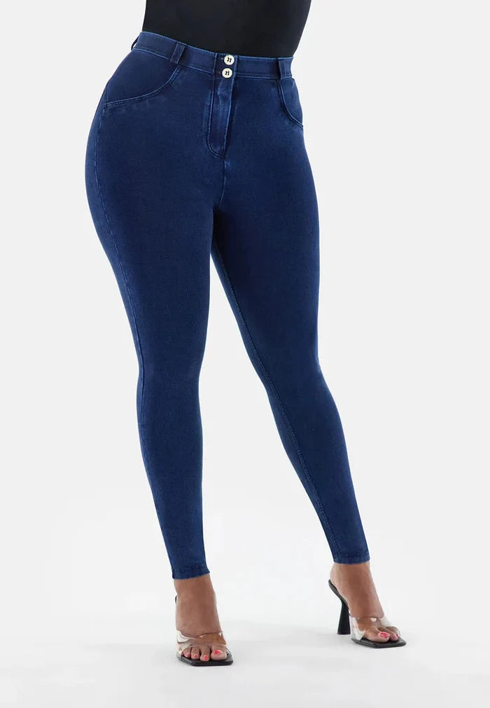 Freddy Womens Dark Blue Blue Stitch Regular Waist Long Length Jean | Freddy