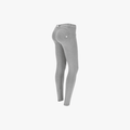 Freddy Womens Melange Grey Low Waist Long Length Cotton Pant | Freddy