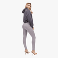Freddy Womens Regular Waist Long Length Cotton Pant Grey | Freddy