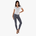 Freddy Wr.Up® Skinny Push Up Organic Cotton Trousers With Regular Waist Pewter | Freddy