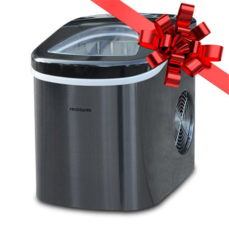 Frigidaire 26 lb. Countertop Ice Maker EFIC117-SS, Black Stainless Steel