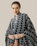 Fringe Patterned Poncho