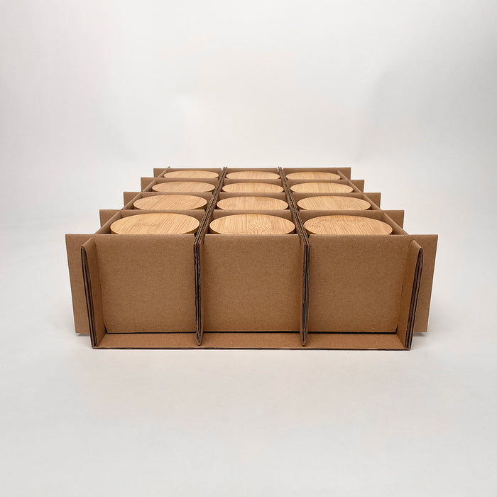 CandleScience Frosted Tumbler 12-Pack Shipping Box for candles assembly 2