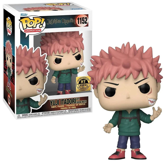 Funko Jujutsu Kaisen Pop Yuji with Sukuna Vinyl Figure 2022 HT Expo Exclusive w/ Protector