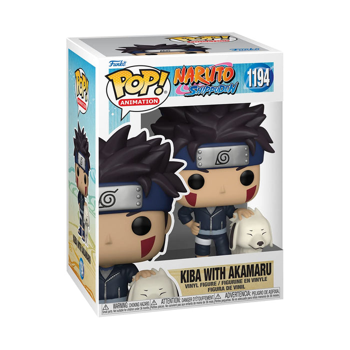 Funko Pop! Animation: Naruto - Kiba with Akamaru Figure w/ Protector