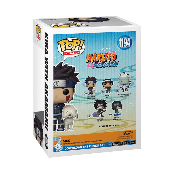 Funko Pop! Animation: Naruto - Kiba with Akamaru Figure w/ Protector