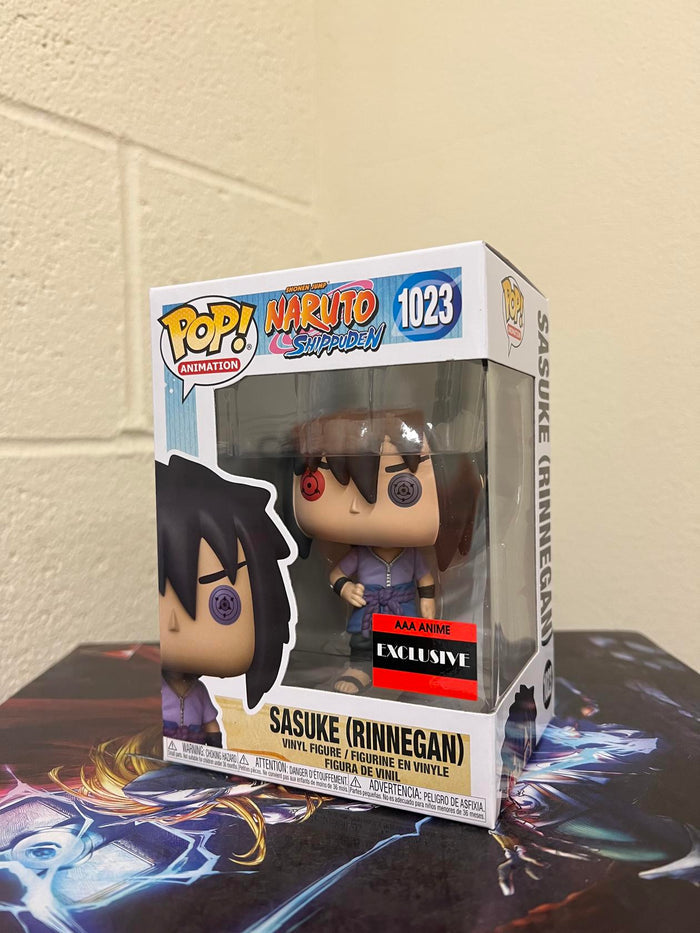 Funko POP! Anime: Naruto SASUKE Rinnegan GITD AAA Exclusive Figure #1023