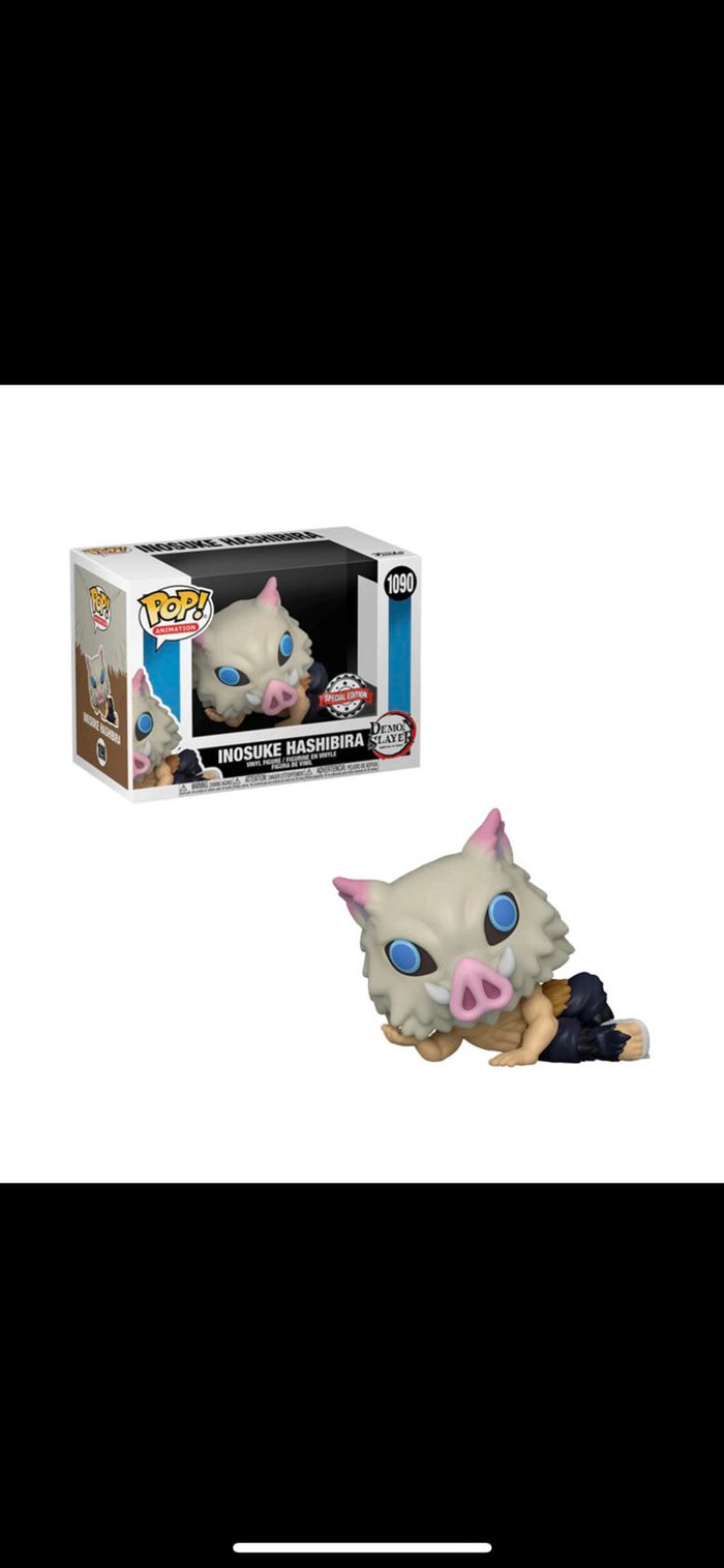 Funko POP! Demon Slayer INOSUKE HASHIBIRA Special Edition #1090 w/ Protector