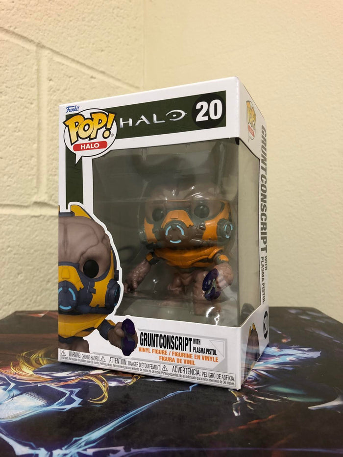 Funko POP! Games: Halo Infinite GRUNT with Weapon Figure #20 w/ Protector